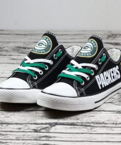 Alternative view of Green Bay Packers Low Top Canvas Sport Sneakers Shoes For Men Women Fans