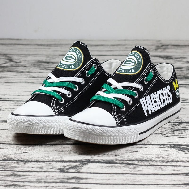 Green Bay Packers Low Top Canvas Sport Sneakers Shoes For Men Women Fans 2 Green Bay Packers Low Top Canvas Sport Sneakers Shoes For Men Women Fans - Image 2