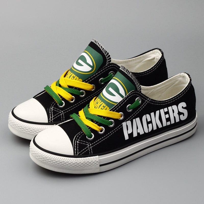 Green Bay Packers Low Top Canvas Sport Sneakers Shoes For Men Women Fans 4 Green Bay Packers Low Top Canvas Sport Sneakers Shoes For Men Women Fans - Image 4
