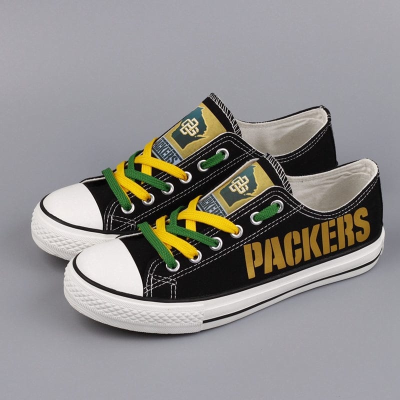 Green Bay Packers Low Top Canvas Sport Sneakers Shoes For Men Women Fans 6 Green Bay Packers Low Top Canvas Sport Sneakers Shoes For Men Women Fans - Image 6