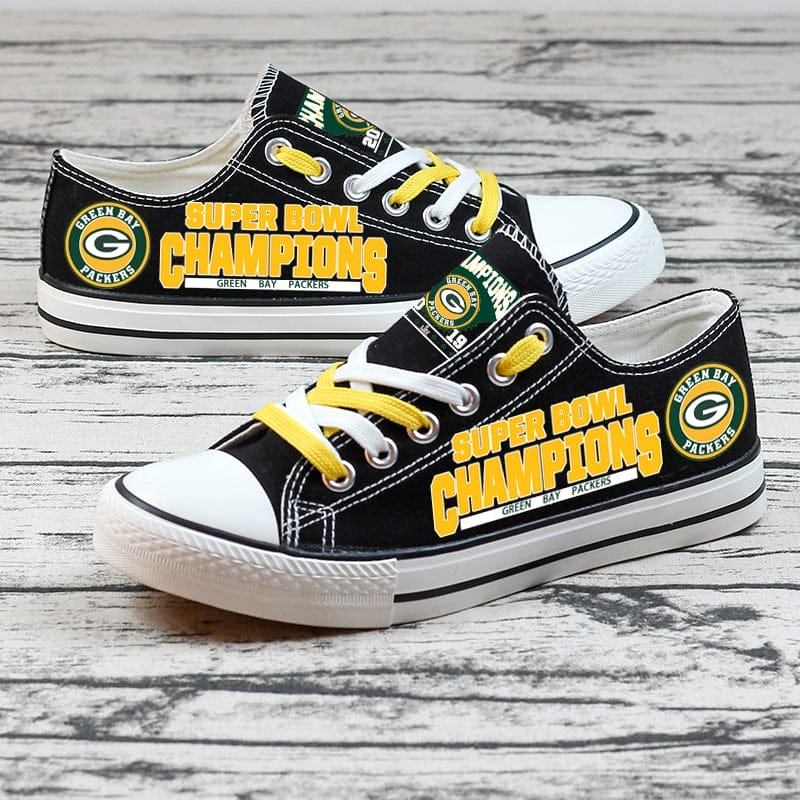Green Bay Packers Low Top Canvas Sport Sneakers Shoes For Men Women Fans - Image 6