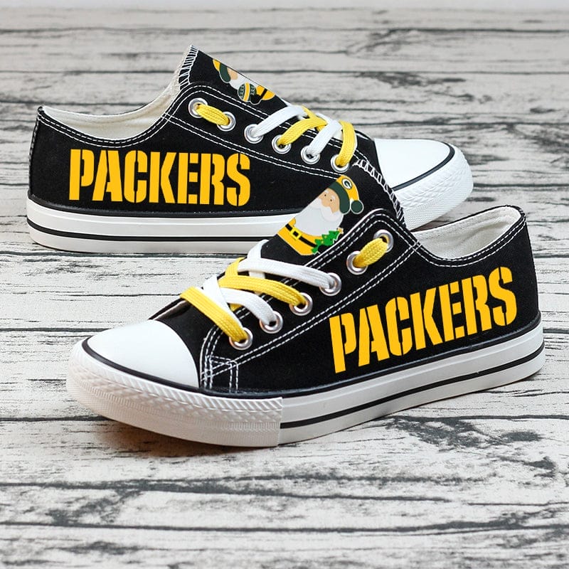 Green Bay Packers Low Top Canvas Sport Sneakers Shoes For Men Women Fans - Image 4