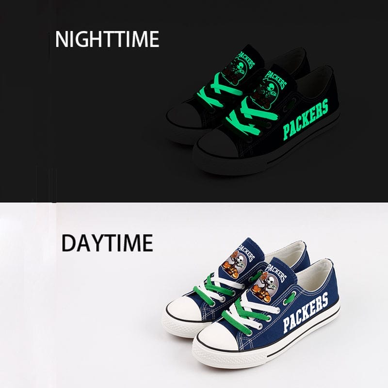 Green Bay Packers Low Top Canvas Sport Sneakers Shoes For Men Women Fans - Image 5