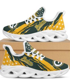 Alternative view of Green Bay Packers Max Soul Sneakers Shoes Elevate Your Every Step