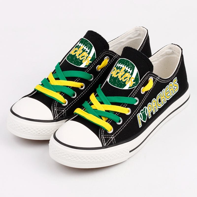 Green Bay Packers Low Top Canvas Sport Sneakers Shoes For Men Women Fans 8 Green Bay Packers Low Top Canvas Sport Sneakers Shoes For Men Women Fans - Image 8