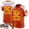 Grizzlies Jersey 25 Montana Grizzlies 1995 Throwback Vapor Stitched Orange Alter