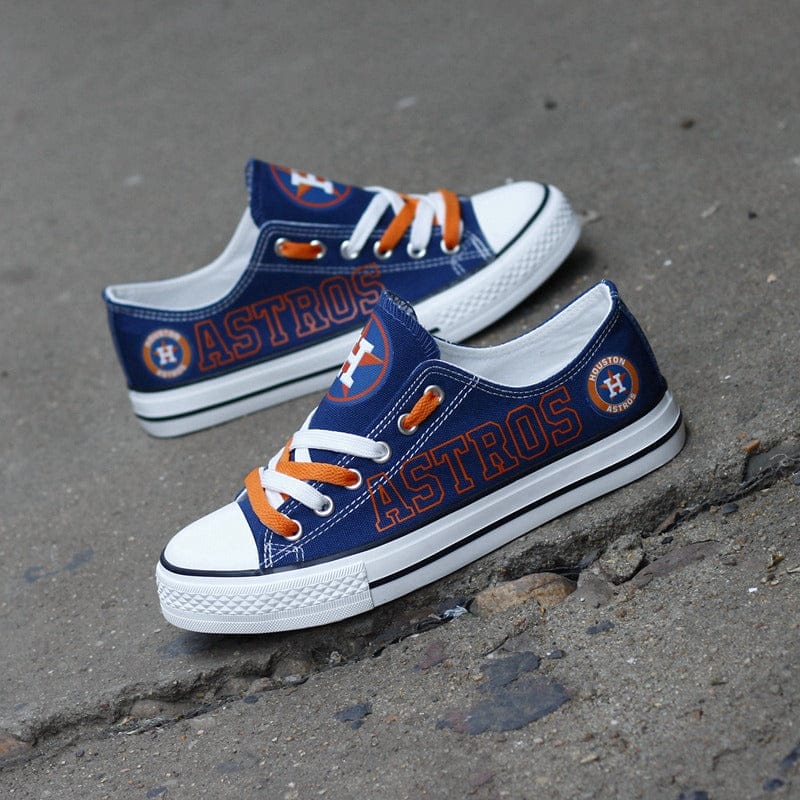 Houston Astros Limited Print Low Top Canvas Shoes Sport Sneakers For Men Women Fans - Image 2