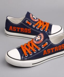 Alternative view of Houston Astros Limited Print Low Top Canvas Shoes Sport Sneakers For Men Women Fans