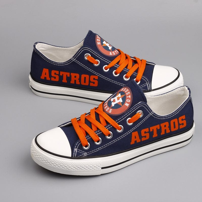 Houston Astros Limited Print Low Top Canvas Shoes Sport Sneakers For Men Women Fans - Image 2