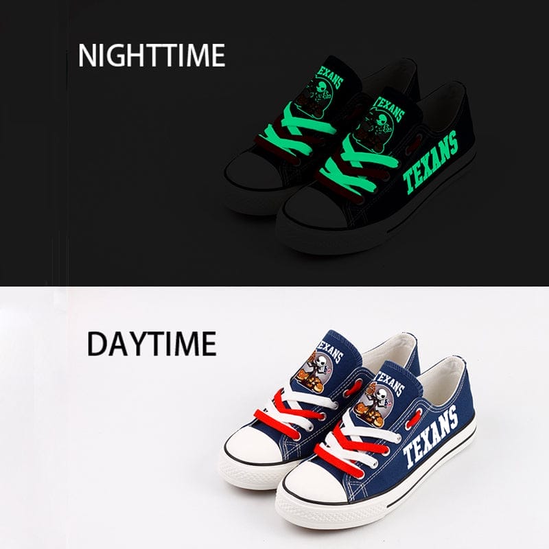 Houston Texans Low Top Canvas Sport Sneakers Shoes For Men Women Fans - Image 2