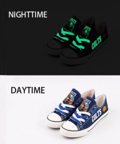 Indianapolis Colts Limited Print NFL Students Low Top Canvas Shoes Sport Sneakers 2279cd49 1a9e 4716 ad0d c7c9951c9c72