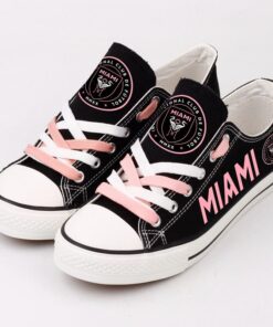 Inter Miami C.F Low Top Canvas Sport Sneakers Shoes For Men Women Fans