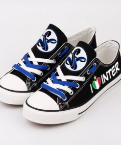 Alternative view of Inter Milan Low Top Canvas Sport Sneakers Shoes For Men Women Fans