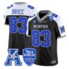 Isaac Bruce Jersey #83 Memphis Tigers 2025 Vapor Limited Stitched Black Alter