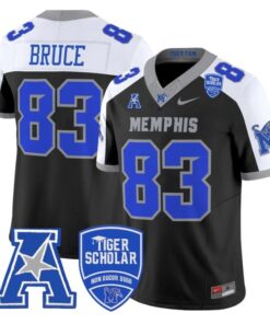 Isaac Bruce Jersey #83 Memphis Tigers 2025 Vapor Limited Stitched Black Alter