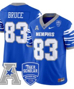 Isaac Bruce Jersey #83 Memphis Tigers 2025 Vapor Limited Stitched Royal