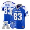 IsaacBruceJersey 83MemphisTigers2025VaporLimitedStitchedRoyalAlter