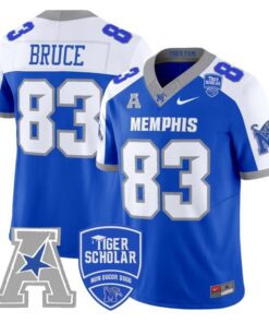 Isaac Bruce Jersey #83 Memphis Tigers 2025 Vapor Limited Stitched Royal Alter