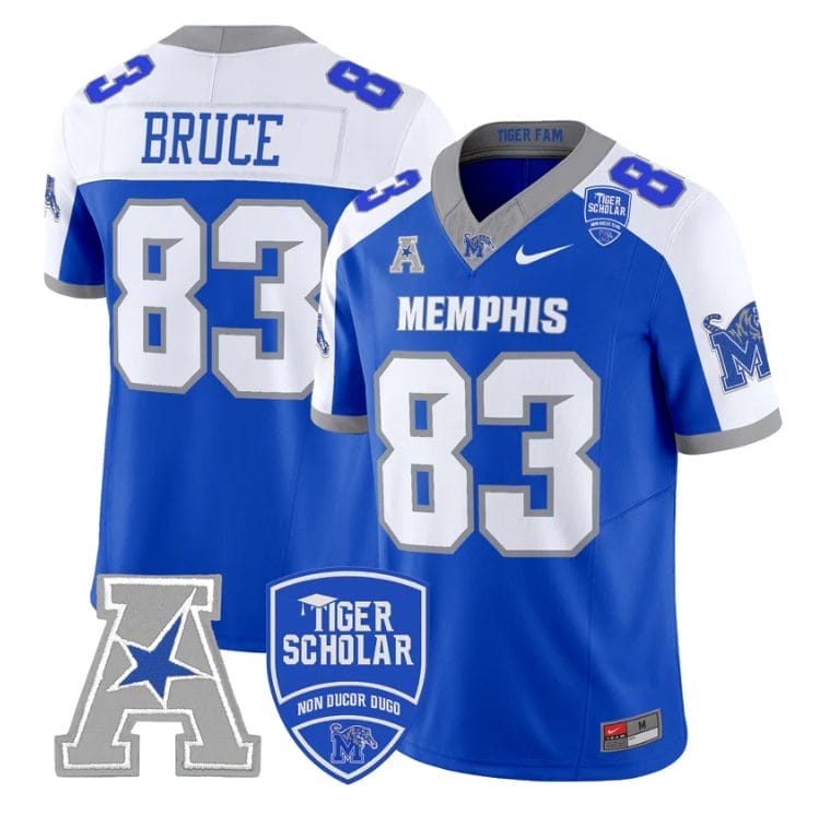 Isaac Bruce Jersey #83 Memphis Tigers 2025 Vapor Limited Stitched Royal Alter 1 Isaac Bruce Jersey #83 Memphis Tigers 2025 Vapor Limited Stitched Royal Alter