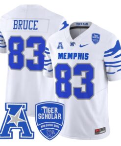 Isaac Bruce Jersey #83 Memphis Tigers 2025 Vapor Limited Stitched White