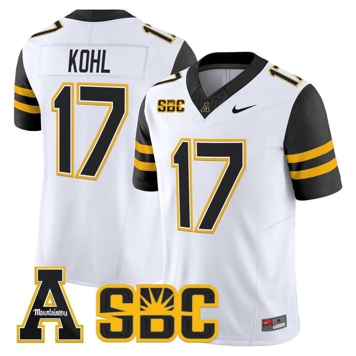 JJ Kohl Jersey #17 App State Mountaineers 2025 Vapor Limited Stitched - Image 4