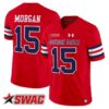 JaCobian Morgan Jersey 15 Jackson State Tigers 2025 Vapor Stitched Red