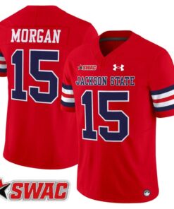 JaCobian Morgan Jersey #15 Jackson State Tigers 2025 Vapor Stitched