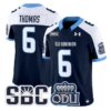 Ja CoryThomasJersey 6OldDominionMonarchs2025VaporStitchedNavyAlter