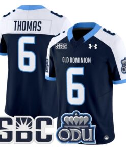 Ja'Cory Thomas Jersey #6 Old Dominion Monarchs 2025 Vapor Stitched Navy Alter