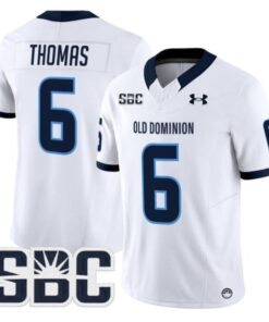 Ja'Cory Thomas Jersey #6 Old Dominion Monarchs 2025 Vapor Stitched White