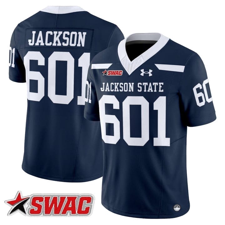 Jackson Jersey #601 Jackson State Tigers 2025 Vapor Limited Stitched - Image 4