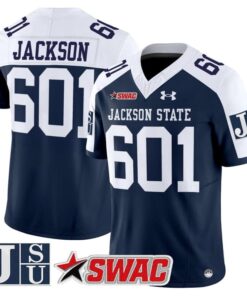 Jackson Jersey 601 Jackson State Tigers 2025 Vapor Limited Stitched Navy Alter