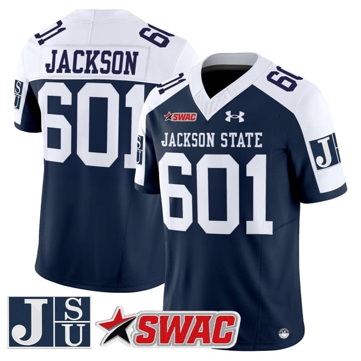 Jackson Jersey #601 Jackson State Tigers 2025 Vapor Limited Stitched - Image 5