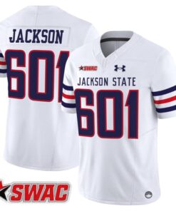 Alternative view of Jackson Jersey #601 Jackson State Tigers 2025 Vapor Limited Stitched