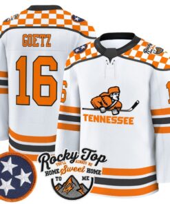 Alternative view of James Goetz Jersey #16 Tennessee Volunteers 2025-26 Hockey Premium Stitched