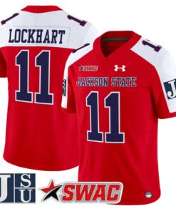 Jared Lockhart Jersey 11 Jackson State Tigers 2025 Limited Stitched Red Alter