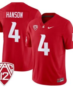 Jason Hanson Jersey 4 Washington State Cougars 2025 Vapor Stitched Crimson
