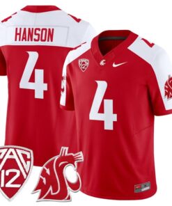 Jason Hanson Jersey 4 Washington State Cougars 2025 Vapor Stitched Crimson Alter