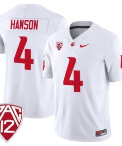 Jason Hanson Jersey 4 Washington State Cougars 2025 Vapor Stitched White