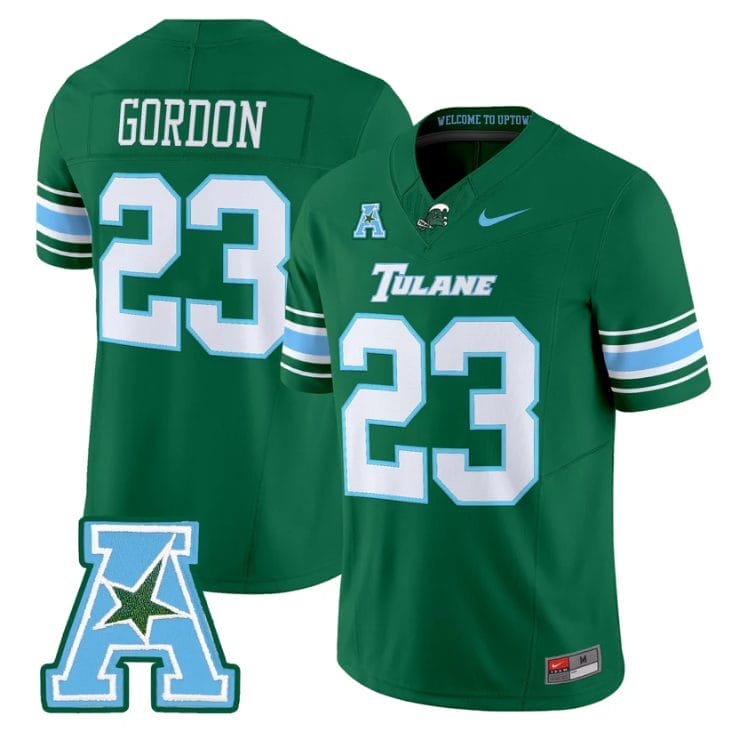 Javin Gordon Jersey #23  Tulane Green Wave 2025 Vapor Limited Stitched - Image 4