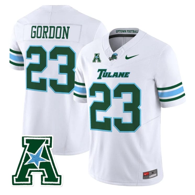 Javin Gordon Jersey #23  Tulane Green Wave 2025 Vapor Limited Stitched - Image 5