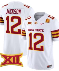 Jaylon Jackson Jersey #12 Iowa State Cyclones 2025 Limited Stitched White