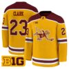 Jimmy Clark Jersey 23 Minnesota Golden Gophers 2025 26 Stitched Gold