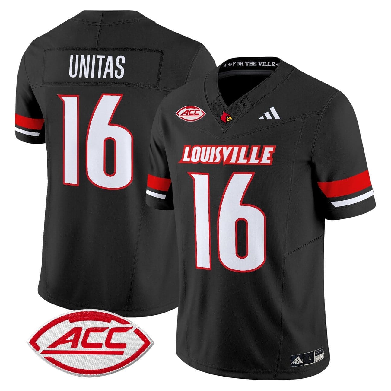 Johnny Unitas Jersey #16 Louisville Cardinals 2025 Vapor Limited Stitched