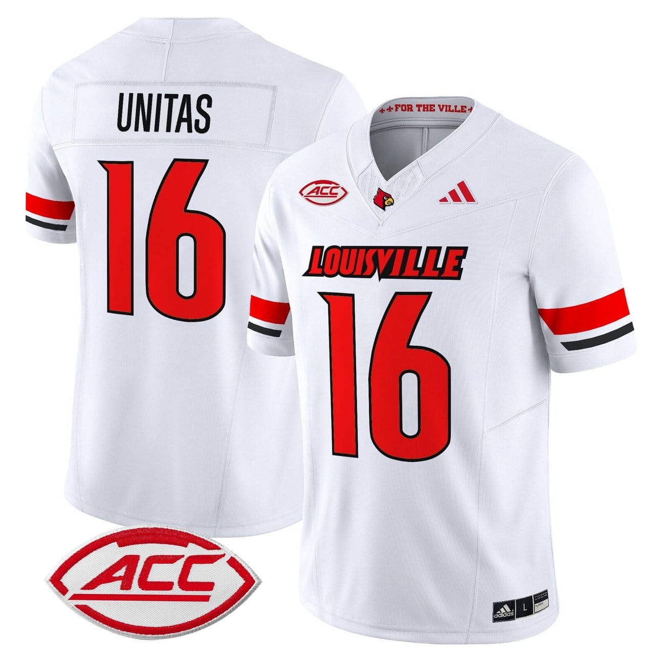 Johnny Unitas Jersey #16 Louisville Cardinals 2025 Vapor Limited Stitched - Image 5