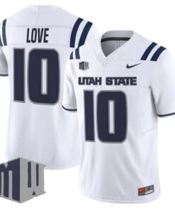 Jordan Love Jersey #10 Utah State Aggies 2025 Vapor Limited Stitched White