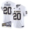 Jordan Fisher Jersey #20 UC Davis Aggies 2025 Lake Tahoe Patch Stitched
