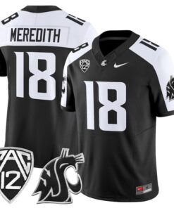 Joshua Meredith Jersey #18 Washington State Cougars 2025 Vapor Limited Stitched