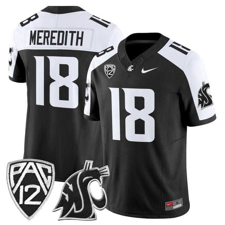 Joshua Meredith Jersey #18 Washington State Cougars 2025 Vapor Limited Stitched