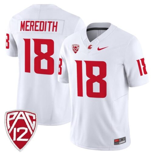 Joshua Meredith Jersey #18 Washington State Cougars 2025 Vapor Limited Stitched - Image 5